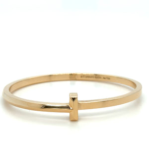 Tiffany & Co T T1 Hinged Bangle in Rose Gold