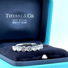 Load image into Gallery viewer, Tiffany &amp; Co Diamond Half Eternity Ring 1.09ct