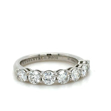 Load image into Gallery viewer, Tiffany &amp; Co Diamond Half Eternity Ring 1.09ct