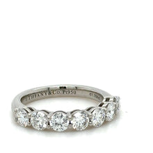 Load image into Gallery viewer, Tiffany &amp; Co Diamond Half Eternity Ring 1.09ct
