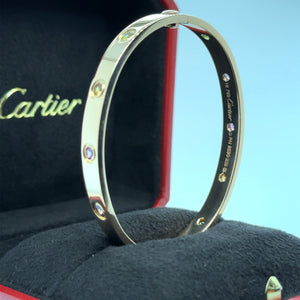 Cartier Pink Gold and Gem Set Bangle, 'Love'