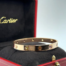 Load image into Gallery viewer, Cartier Pink Gold and Gem Set Bangle, &#39;Love&#39;