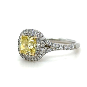 Tiffany & Co Soleste Yellow Diamond Engagement Ring 1.23ct