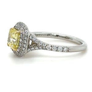 Tiffany & Co Soleste Yellow Diamond Engagement Ring 1.23ct