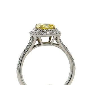 Tiffany & Co Soleste Yellow Diamond Engagement Ring 1.23ct