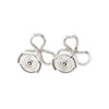 Tiffany & Co Diamond Paper Flower Open Flower Earrings 0.12ct