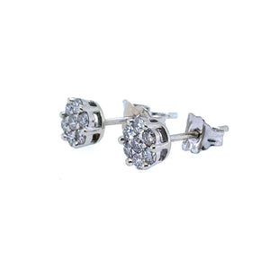 Bespoke Diamond Cluster Earrings 0.50ct