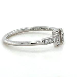 Tiffany & Co T Wire Diamond Ring 0.15ct