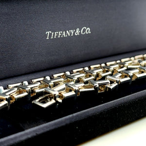 Tiffany and Co Large T Square Chain Necklace (RARE)