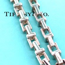 Load image into Gallery viewer, Tiffany and Co Large T Square Chain Necklace (RARE)