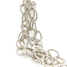 Load image into Gallery viewer, Tiffany and Co Twist Rope Oval Link Necklace (RARE)