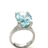 Cerrone Aquamarine & Diamond Oval Ring 11.12ct