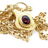 Bespoke Cabochon Garnet Padlock Clasp Necklace