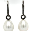 Bespoke Autore South Sea Pearls & Diamond Earrings 0.31ct