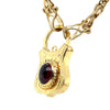 Bespoke Cabochon Garnet Padlock Clasp Necklace