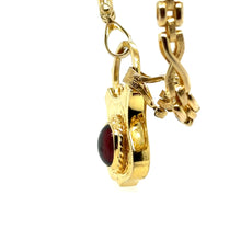 Load image into Gallery viewer, Bespoke Cabochon Garnet Padlock Clasp Necklace