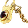 Bespoke Cabochon Garnet Padlock Clasp Necklace