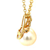 Bespoke Pearl & Diamond Pendant and Chain 0.24ct