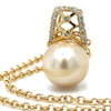 Bespoke Pearl & Diamond Pendant and Chain 0.24ct