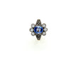 Bespoke Sapphire And Diamond Cluster Ring 2.42ct