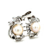 Bespoke Pearl & Diamond Brooch 0.45ct