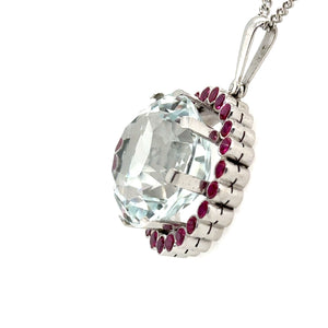 Bespoke Rock Crystal Cluster Pendant 30ct