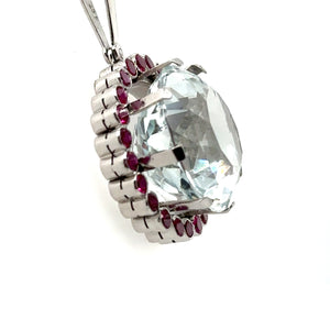 Bespoke Rock Crystal Cluster Pendant 30ct