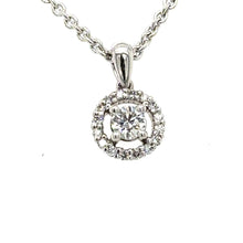 Load image into Gallery viewer, Bespoke Diamond Cluster Necklace 0.31ct