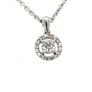 Bespoke Diamond Cluster Necklace 0.31ct