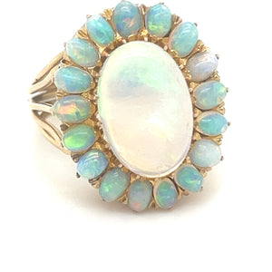 Bespoke Opal Cluster Ring 2.00ct