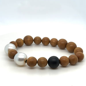 Paspaley Kimberley Onyx Circle Pearl Bracelet