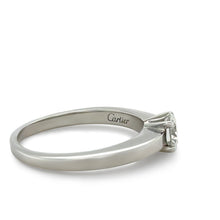 Load image into Gallery viewer, Cartier Platinum Solitaire Diamond Ring 0.40ct