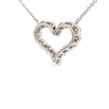 Load image into Gallery viewer, Tiffany &amp; Co Platinum Diamond Heart Pendant Necklace 0.62ct