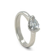 GIA Platinum Diamond Engagement Ring 0.91ct