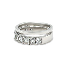 Load image into Gallery viewer, Bespoke 18ct White Gold Diamond Wedding Ring Set 1.00ct