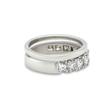 Load image into Gallery viewer, Bespoke 18ct White Gold Diamond Wedding Ring Set 1.00ct