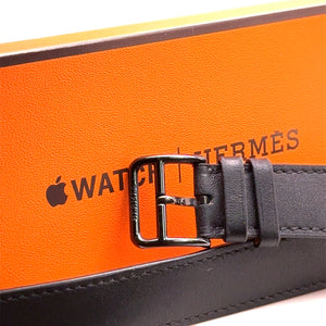 Hermès Double Tour 41mm Attelage Apple Watch Band (Black)