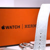 Hermès Double Tour 41mm Attelage Apple Watch Band (Blanc)