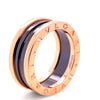 Bvlgari 18ct Rose Gold B.Zero1 Four Band Ring 8g