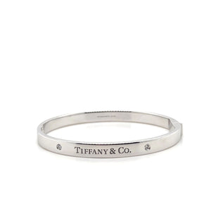 Tiffany & Co Diamond Hinged Bangle 0.10ct