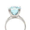 Cerrone Aquamarine & Diamond Oval Ring 11.12ct