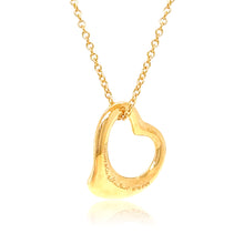 Load image into Gallery viewer, Tiffany &amp; Co 18ct Rose Gold Open Heart Pendant