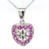 Bespoke Diamond Heart Pendant 3.15ct