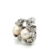 Bespoke Pearl & Diamond Brooch 0.45ct