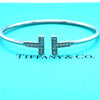 Tiffany & Co T Diamond Wire Bracelet 0.30ct