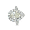 Bespoke Diamond Pear Cluster Ring 2.98ct