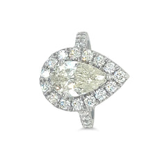 Load image into Gallery viewer, Bespoke Diamond Pear Cluster Ring 2.98ct