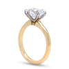 GIA 18ct Yellow & White Gold Diamond Solitaire Ring 3.01ct 5.04g