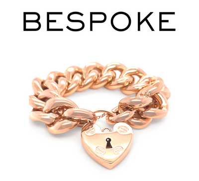 9ct Yellow Gold Curb Bracelet with Heart Padlock 98.27g