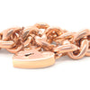 9ct Yellow Gold Curb Bracelet with Heart Padlock 98.27g